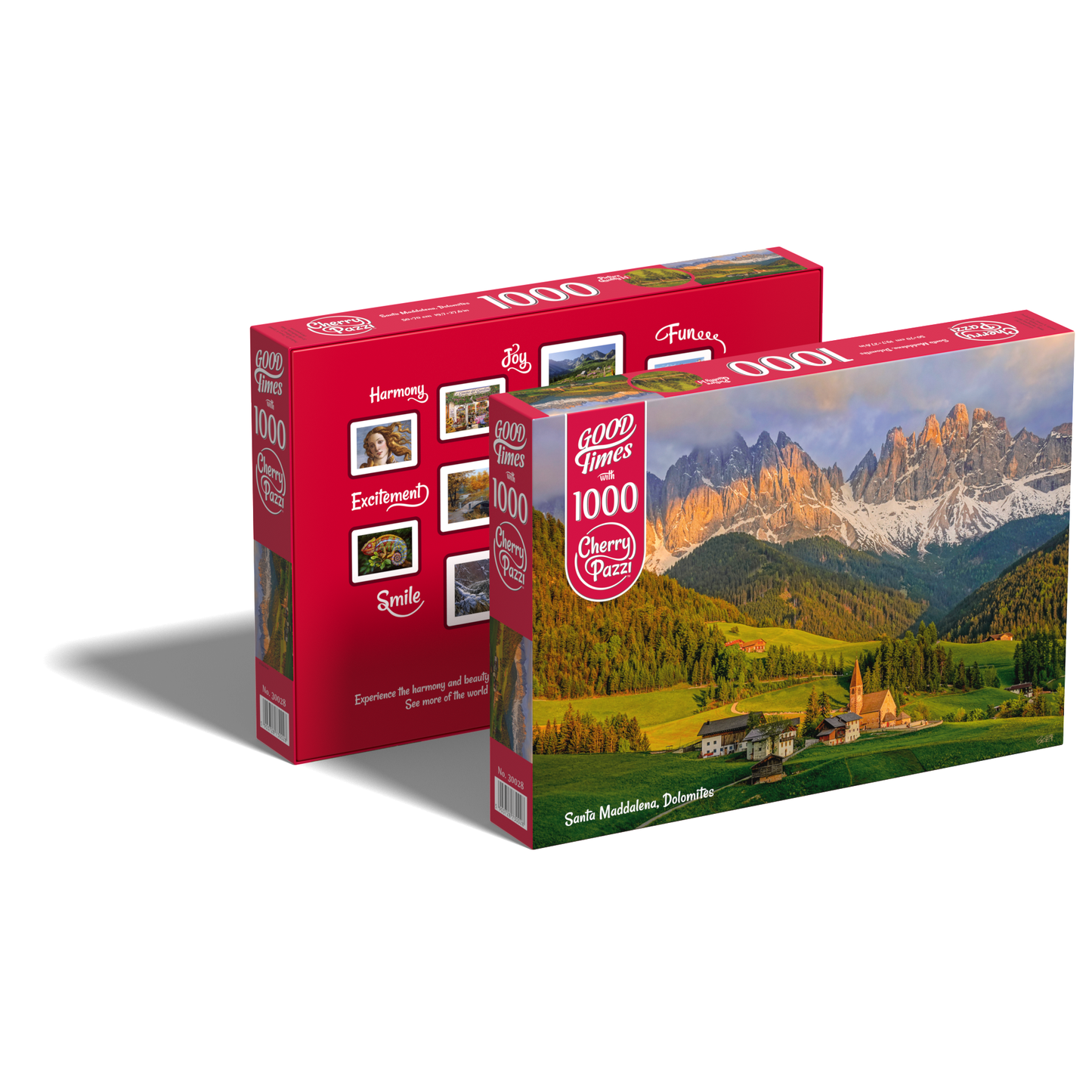 Cherry Pazzi dėllionė Santa Maddalena, Dolomites 1000 det – vaizdas 3