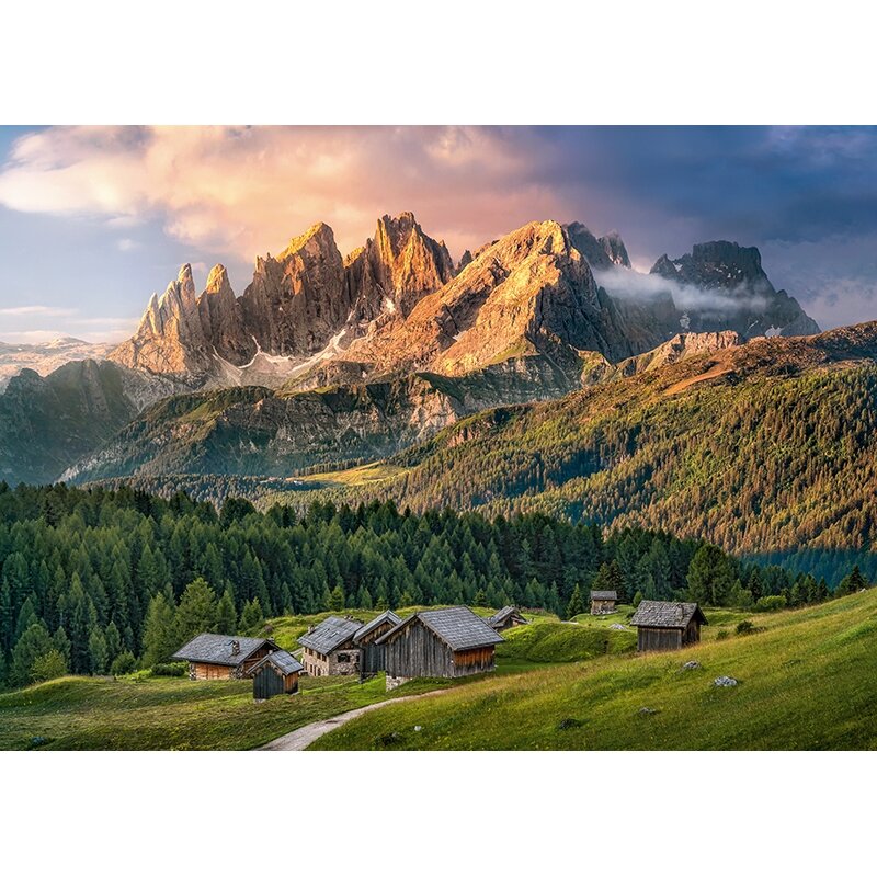 Cherry Pazzi dėllionė Mountain Scenery in the Dolomites 1000 det – vaizdas 2