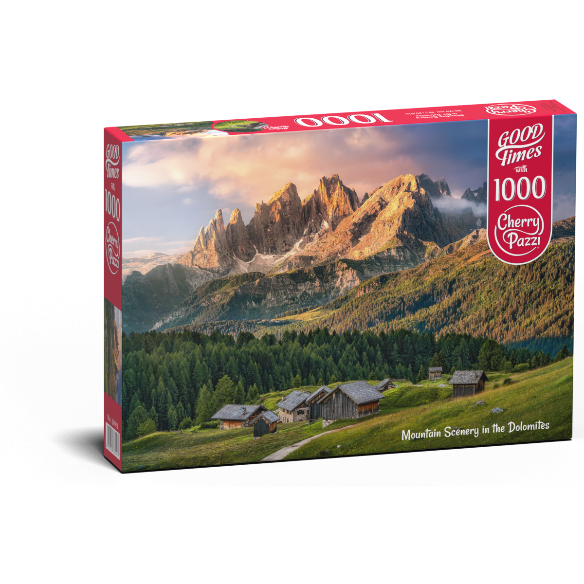 Cherry Pazzi dėllionė Mountain Scenery in the Dolomites 1000 det – pagrindinis vaizdas
