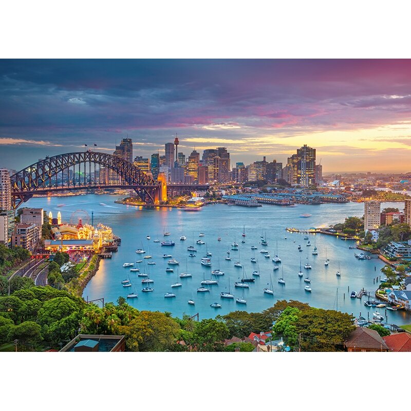 Cherry Pazzi dėllionė Sydney Skyline 1000 det – vaizdas 2
