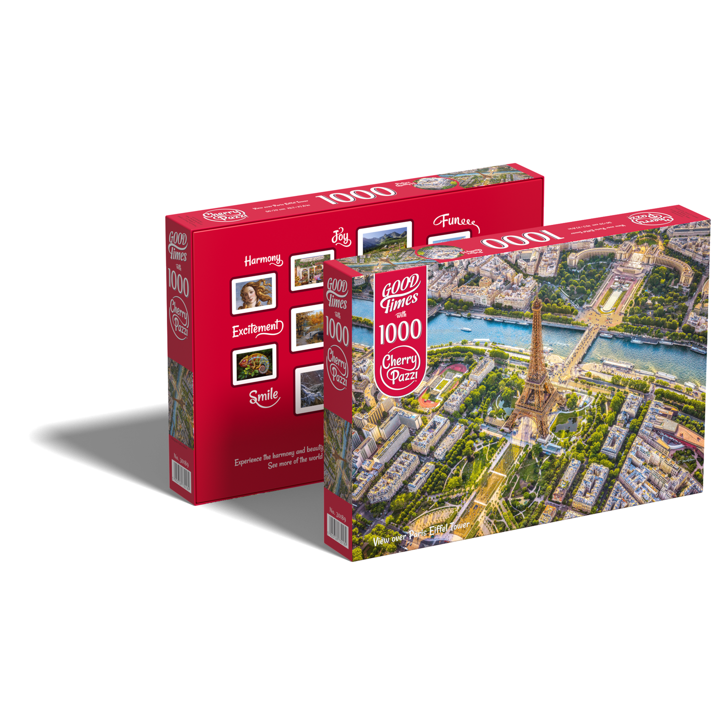 Cherry Pazzi dėlionė View over Paris Eiffel Towe 1000 det – vaizdas 3