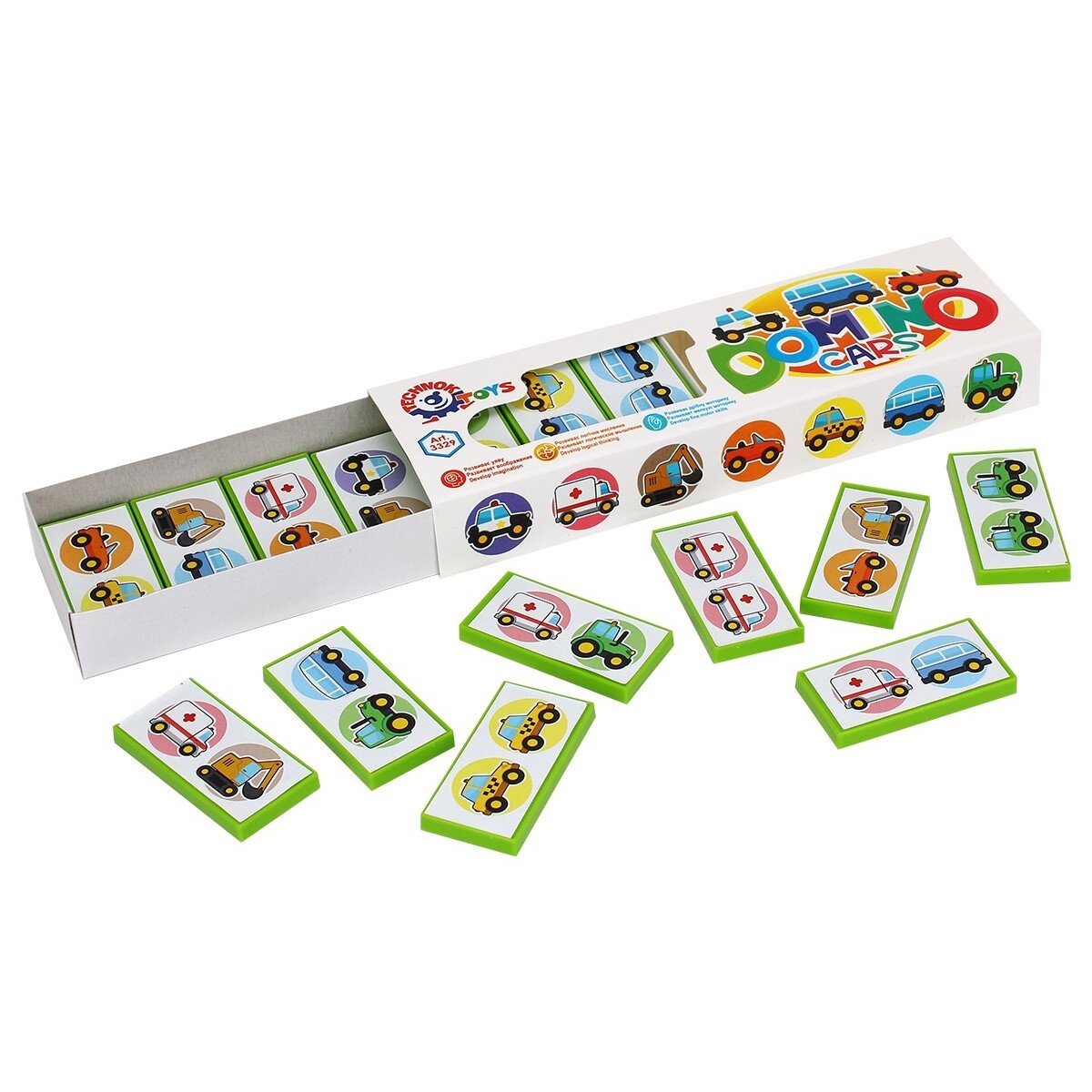 Domino žaidimas Automobiliis Technok 3329, vaizdas 2