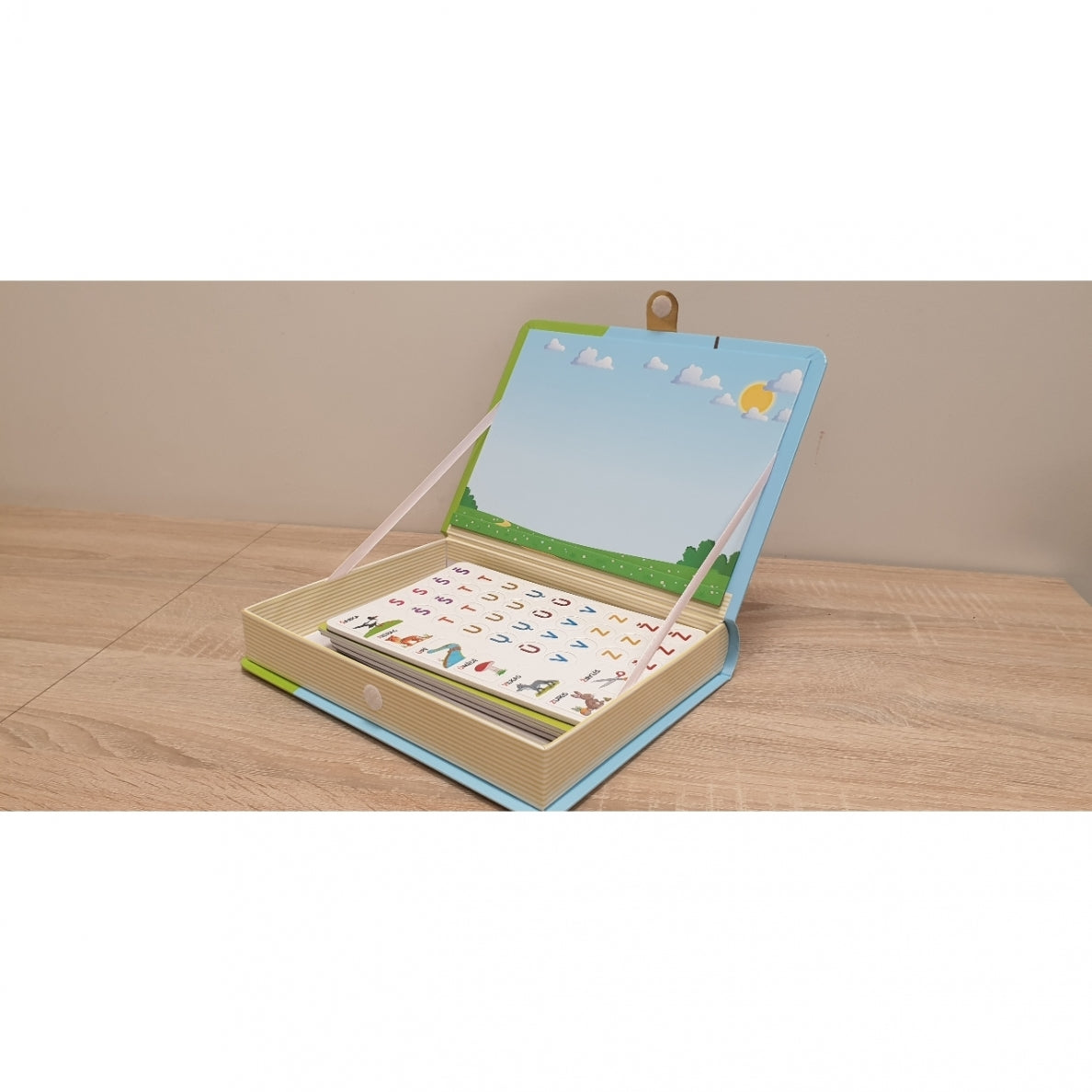 Magnetinis RAIDYNAS su užduotėlėmis 136 raidės, 28 kortelės, 32 užduotys – vaizdas 2