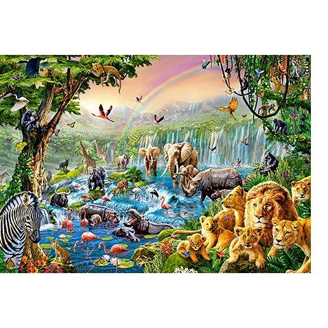 Castorland dėlionė Jungle River 500 det – vaizdas 2
