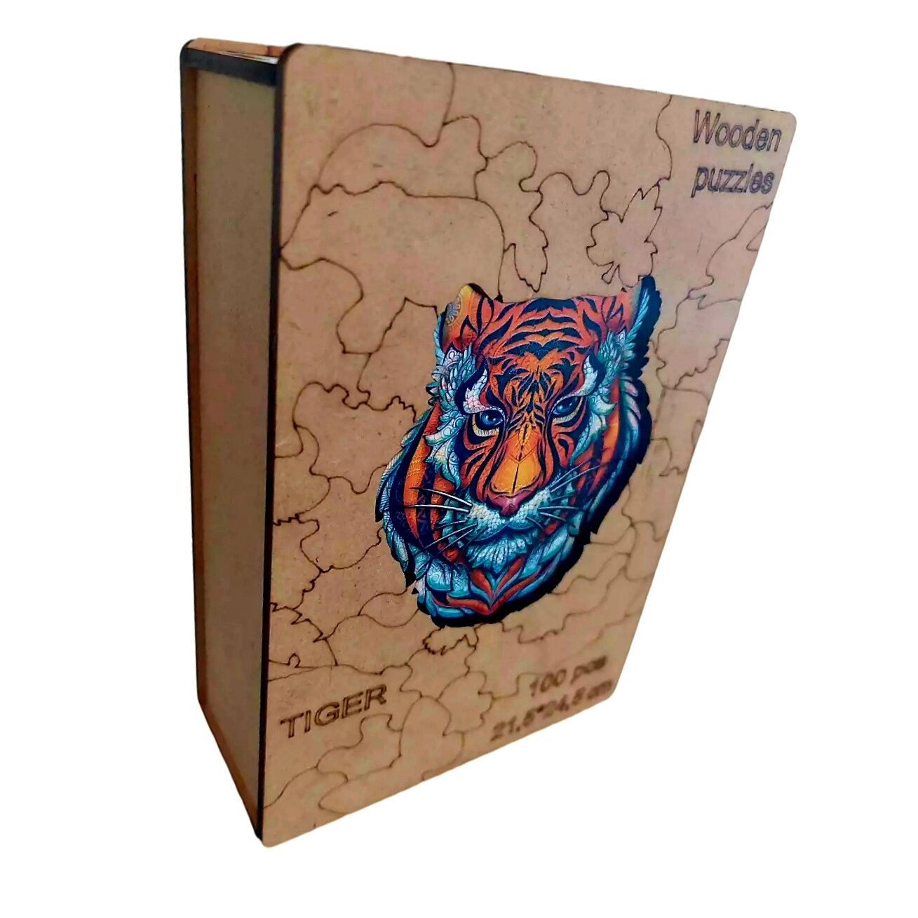 Unikali medinė dėlionė Tigras 100 detalių MasterWood