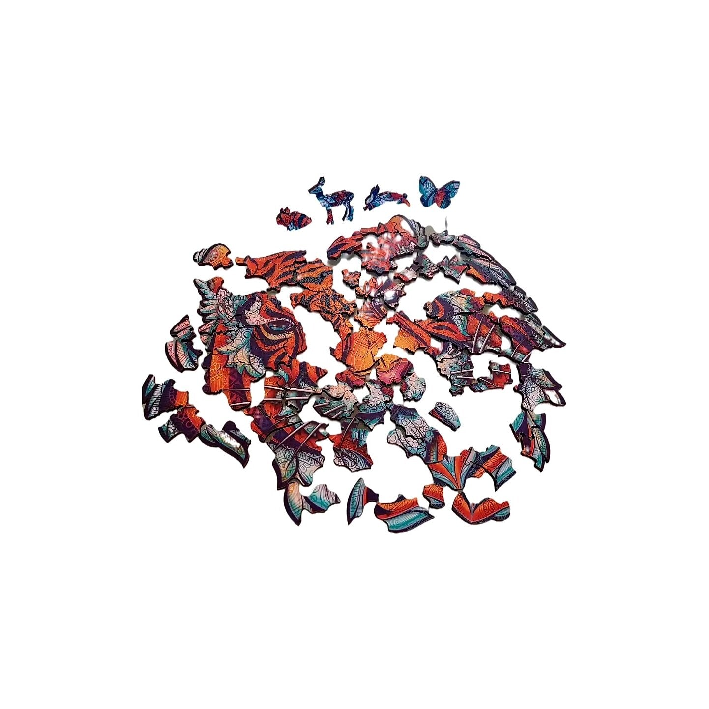 Unikali medinė dėlionė Tigras 100 detalių MasterWood