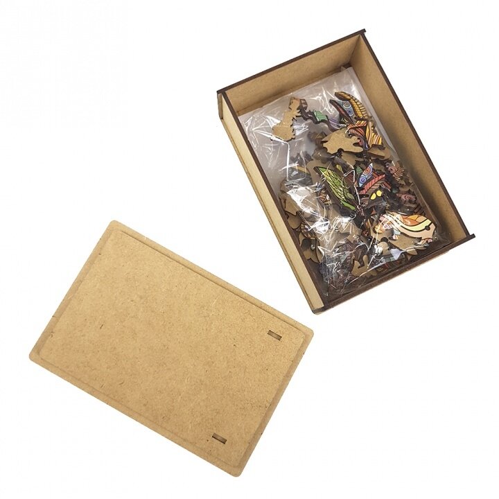 Unikali medinė dėlionė Liūtas 100 detalių MasterWood