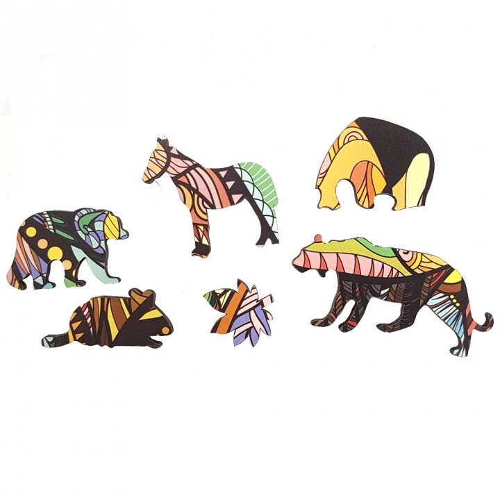 Unikali medinė dėlionė Liūtas 100 detalių MasterWood