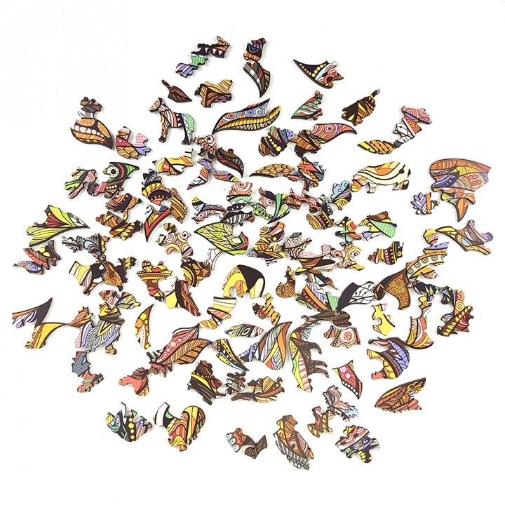 Unikali medinė dėlionė Liūtas 100 detalių MasterWood