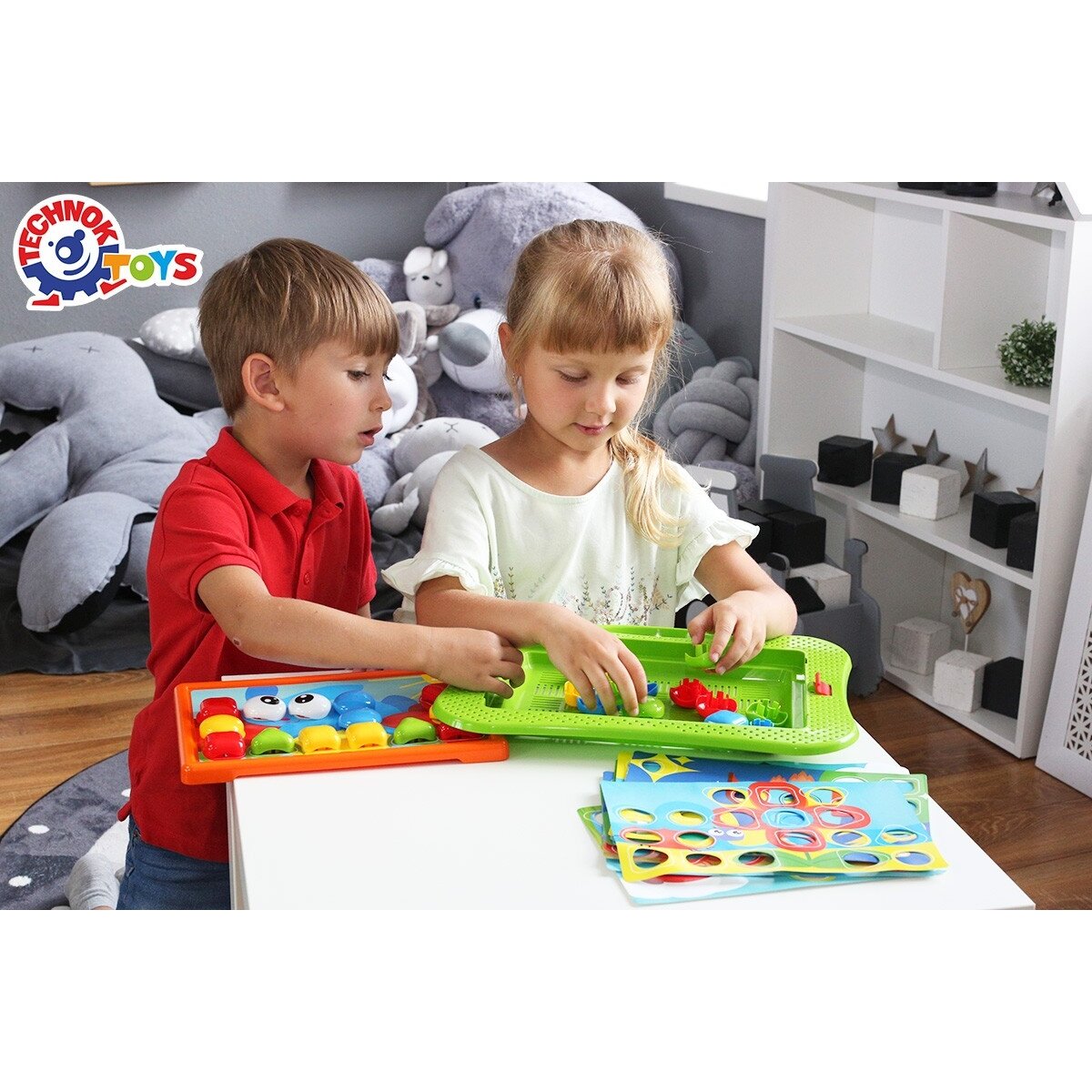 Žaidimas Mozaika 26 detalės ir 10 trafaretų Technok 6269