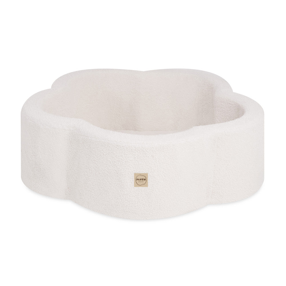 Minkštas Gėlių Formos Sausas Baseinas Vaikams PLUSH NEST, Kreminė Avis – pagrindinis vaizdas