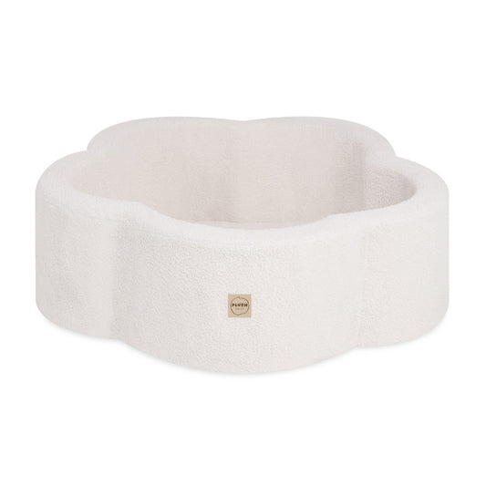 Minkštas Gėlių Formos Sausas Baseinas Vaikams PLUSH NEST, Kreminė Avis – pagrindinis vaizdas