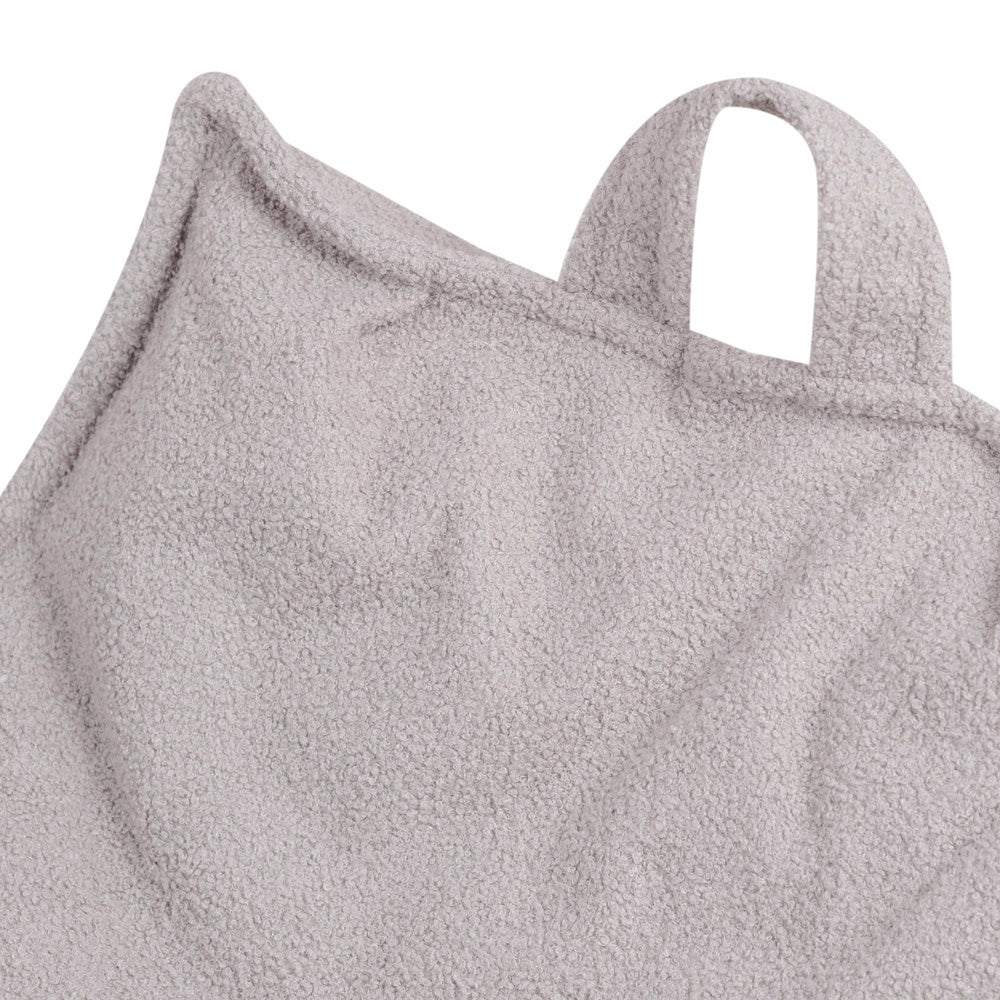 PLUSH NEST Pūstas Kvadratinis Vaikiškas Krėslas, Pilkas – vaizdas 5