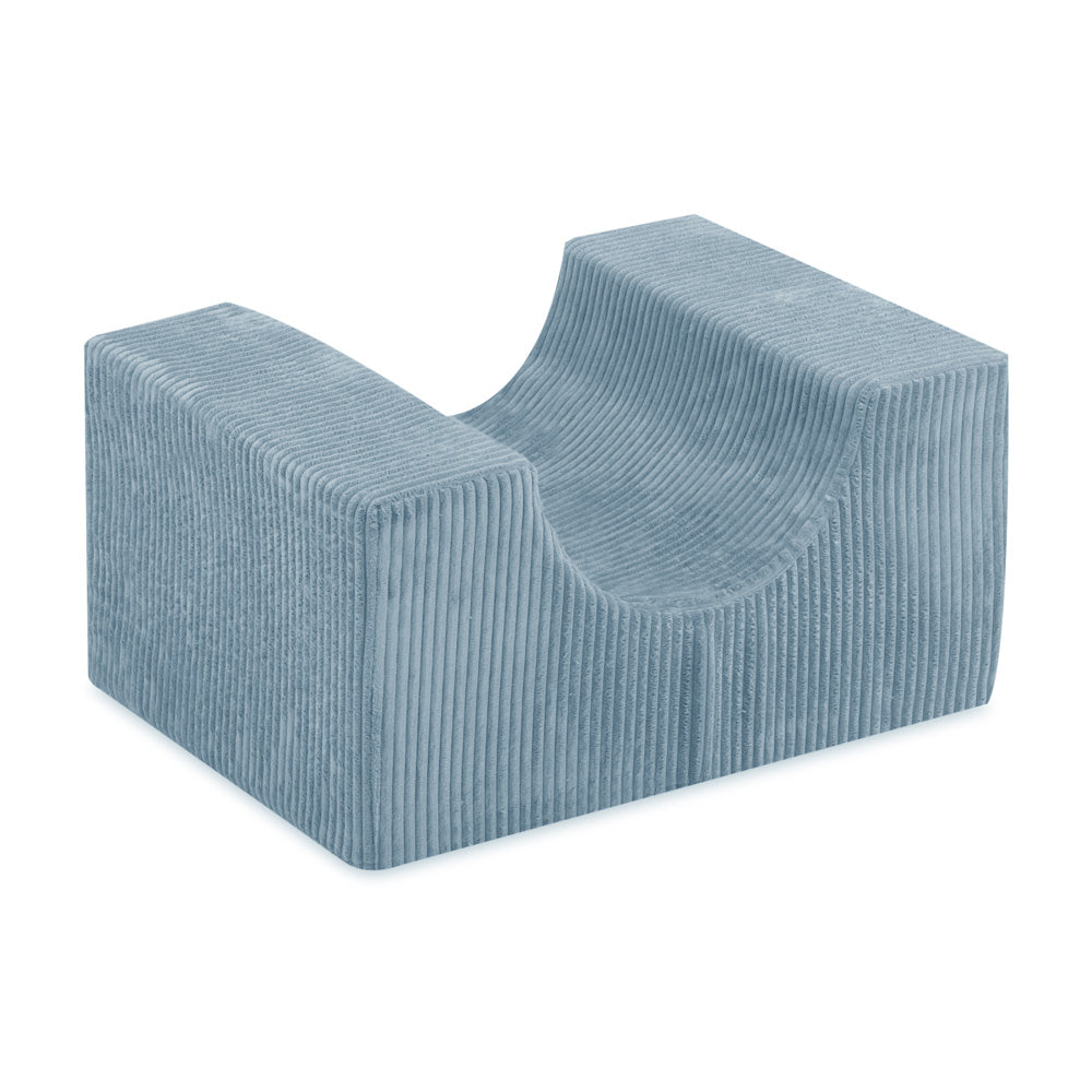 Baseinas ir kaladėlės vaikams, mėlynas velvetas, pastatytas namuose – vaizdas 6