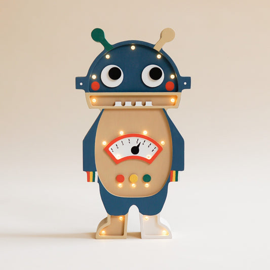 Medinė lempa "Robotas"