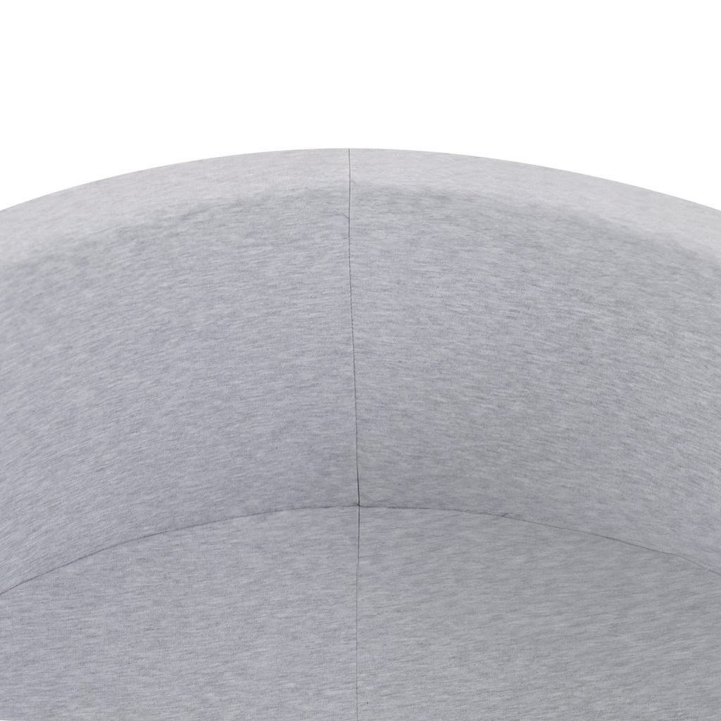 Minkštas apvalus kamuoliukų baseinas PLUSH NEST, šviesiai pilkas (90x30 cm) – vaizdas 3