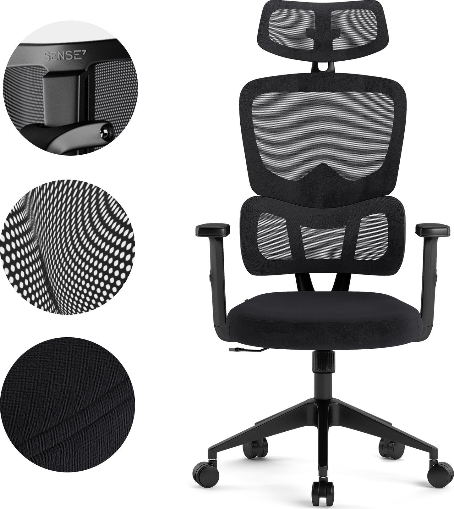 Ergonominė biuro kėdė paaugliui Veno – nuotrauka 6