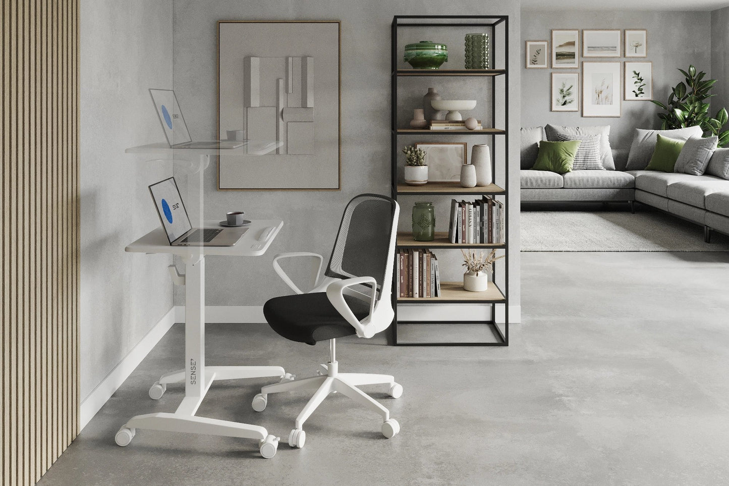Mobilus reguliuojamo aukščio stalas 70x52 cm – nuotrauka 18