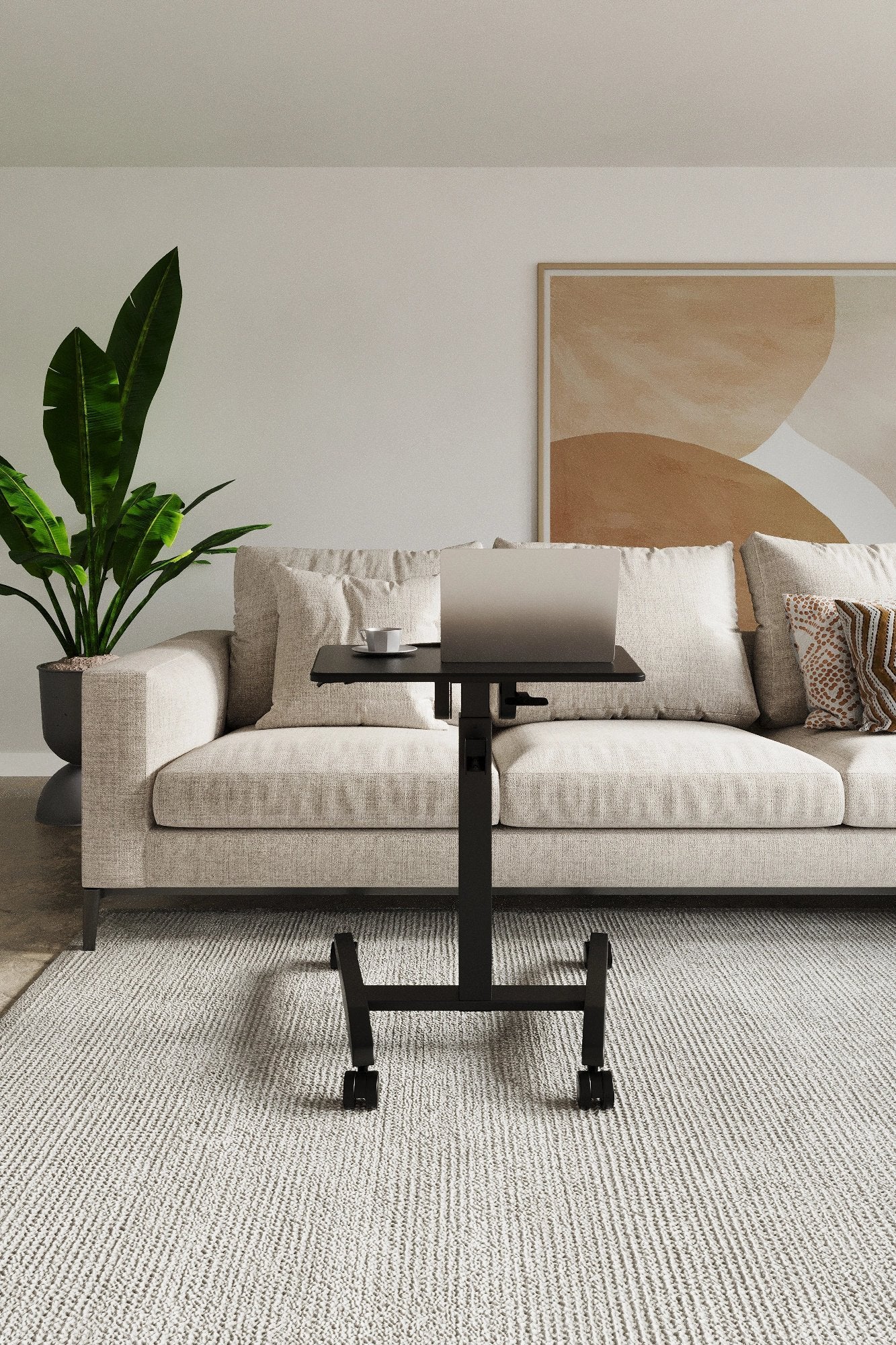 Mobilus reguliuojamo aukščio stalas 70x52 cm – nuotrauka 4