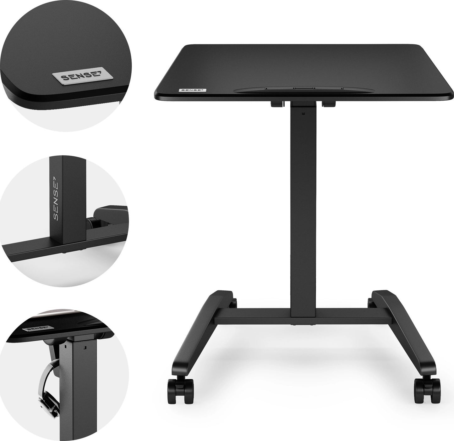 Mobilus reguliuojamo aukščio stalas 70x52 cm – nuotrauka 7