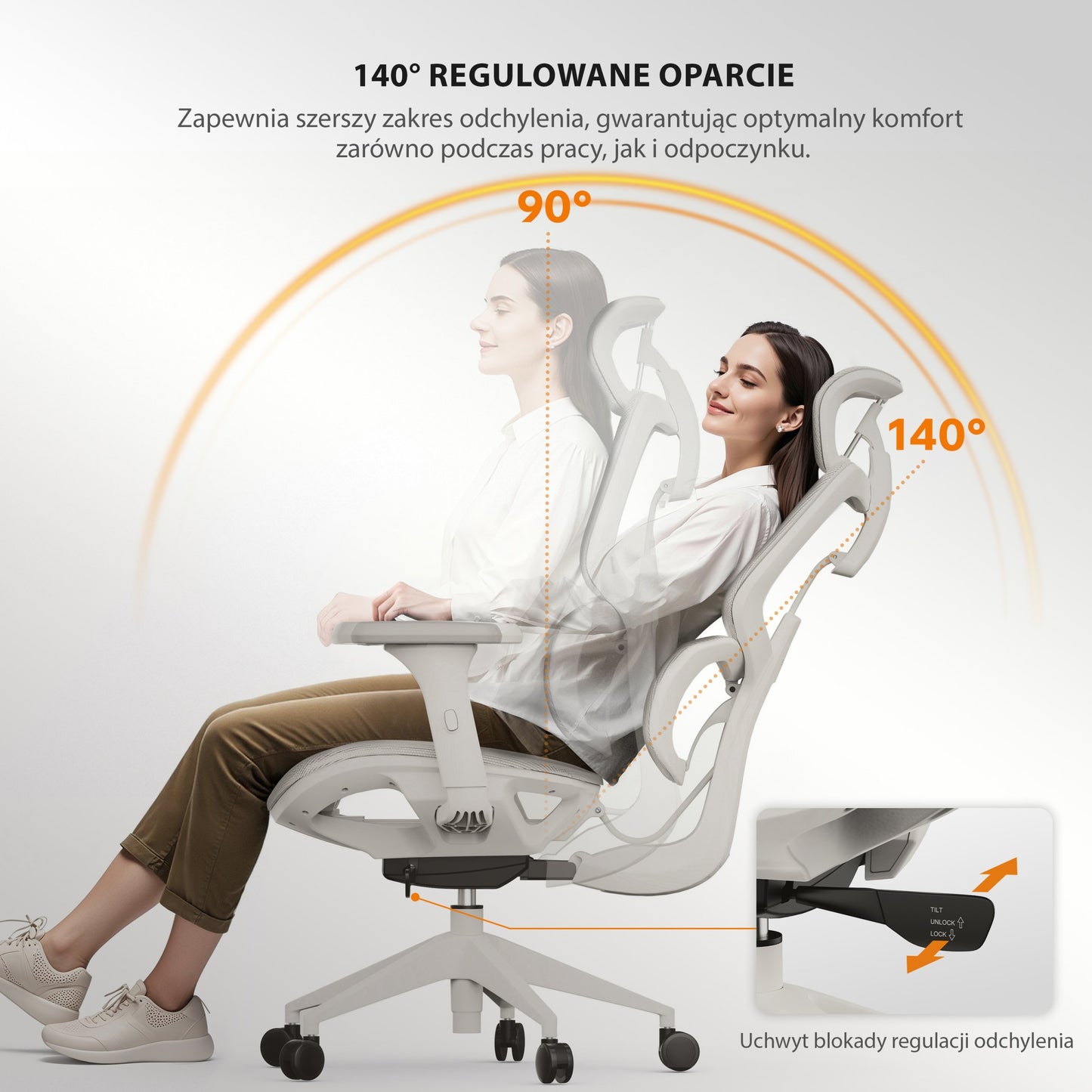 Ergonominė biuro kėdė mokiniui Nobu – nuotrauka 19
