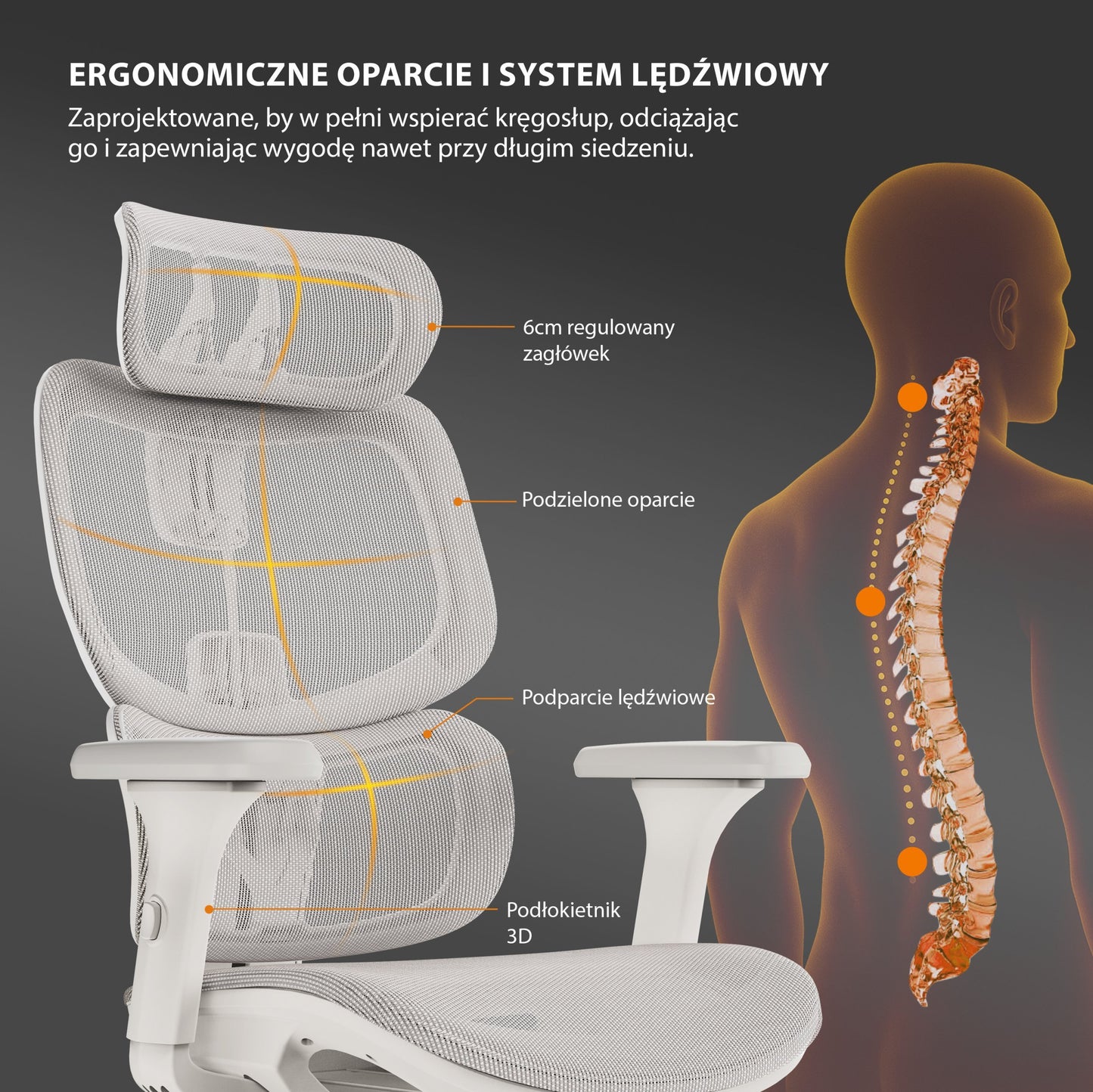 Ergonominė biuro kėdė mokiniui Nobu – nuotrauka 20