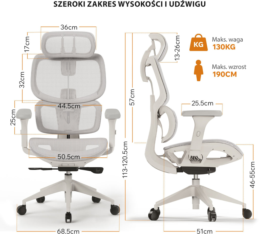 Ergonominė biuro kėdė mokiniui Nobu – nuotrauka 23