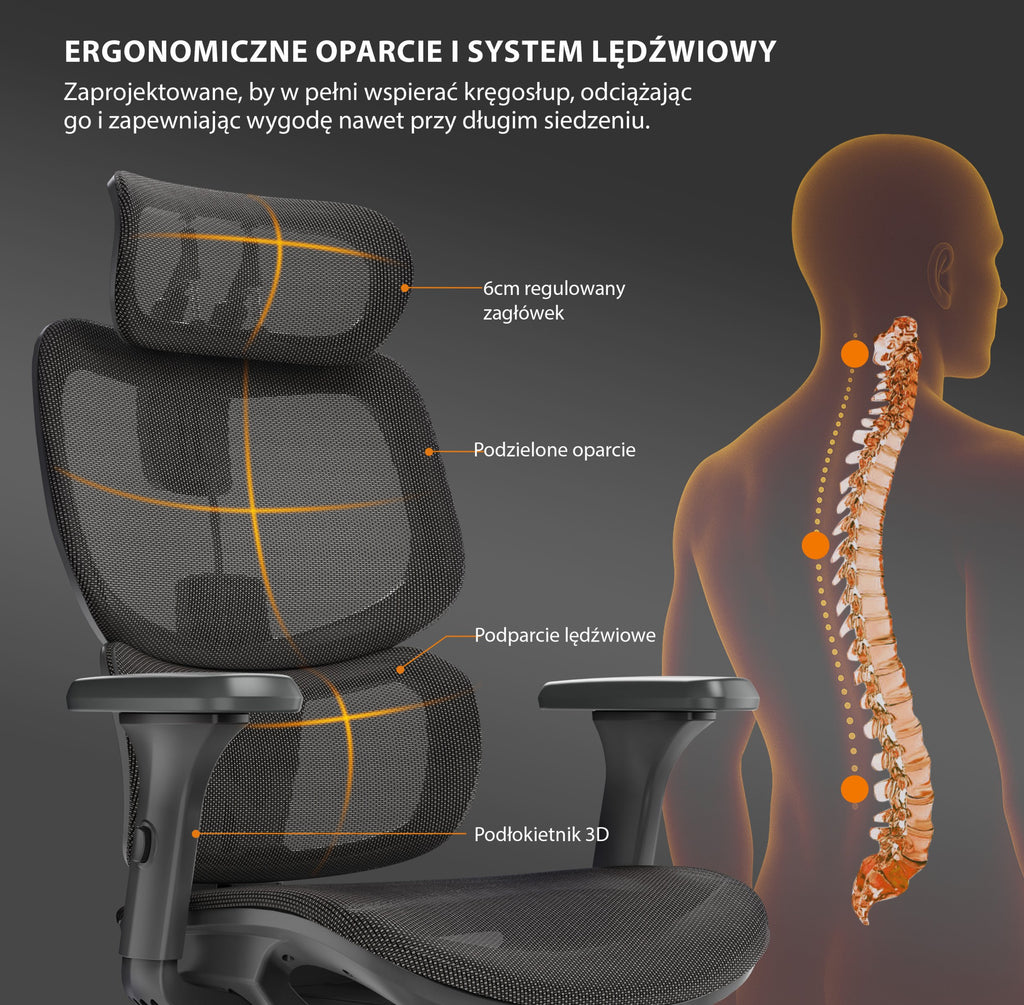 Ergonominė biuro kėdė mokiniui Nobu – nuotrauka 32