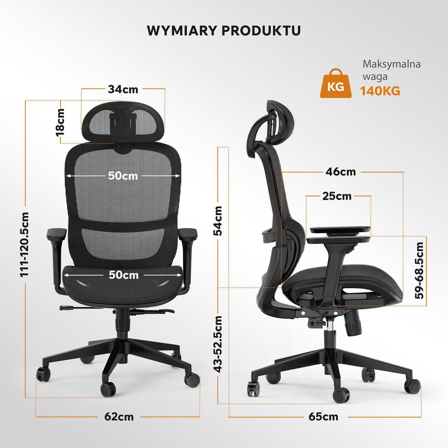 Ergonominė biuro kėdė mokiniui Neyo – nuotrauka 13
