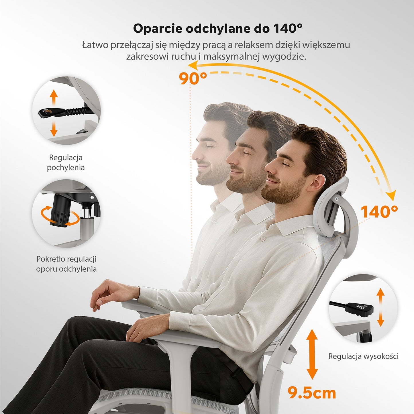 Ergonominė biuro kėdė mokiniui Neyo – nuotrauka 23