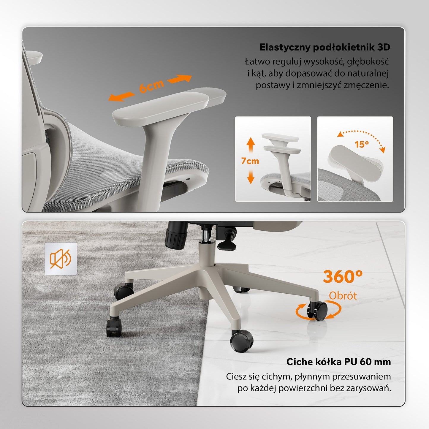 Ergonominė biuro kėdė mokiniui Neyo – nuotrauka 24
