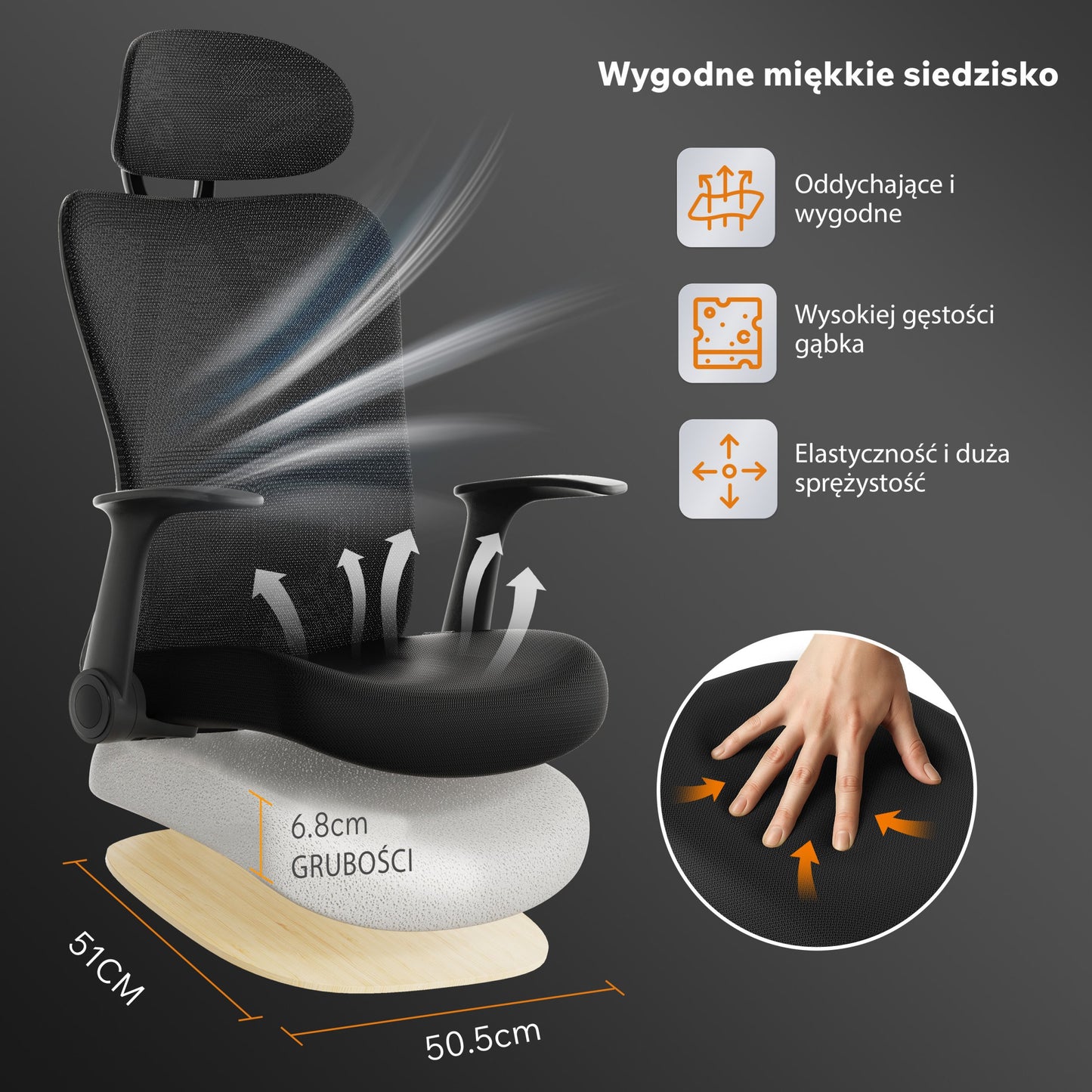 Ergonominė biuro kėdė paaugliui Noxo – nuotrauka 6