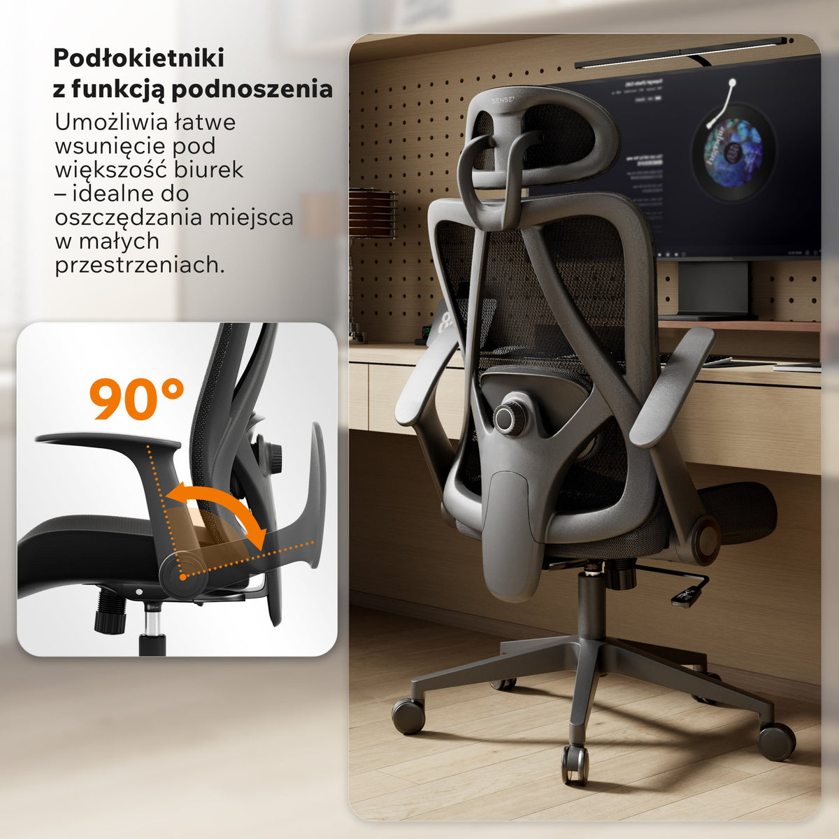 Ergonominė biuro kėdė paaugliui Noxo – nuotrauka 7