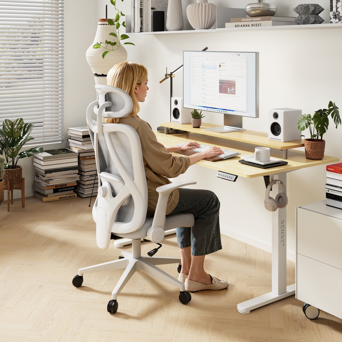 Ergonominė biuro kėdė paaugliui Noxo – nuotrauka 15