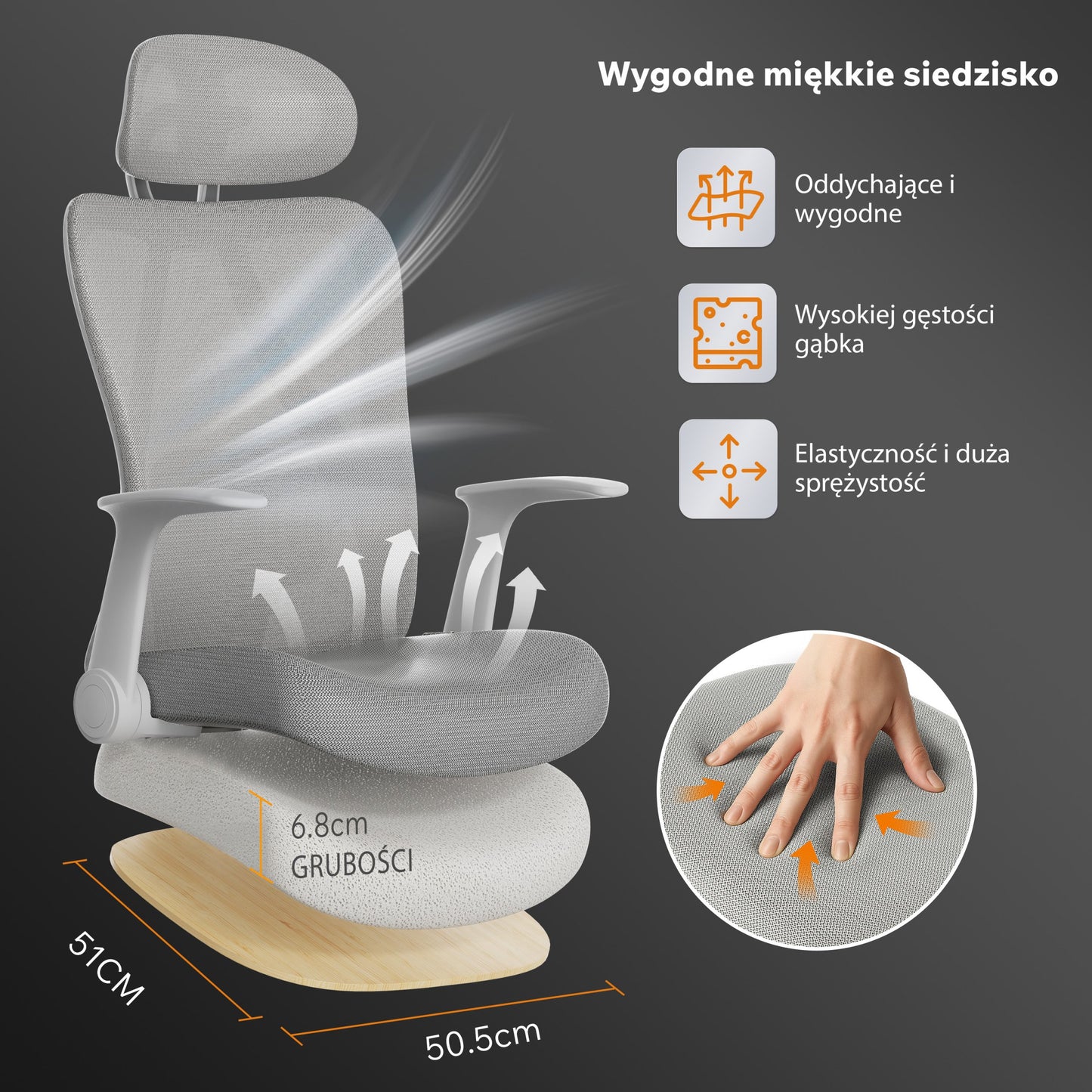 Ergonominė biuro kėdė paaugliui Noxo – nuotrauka 18
