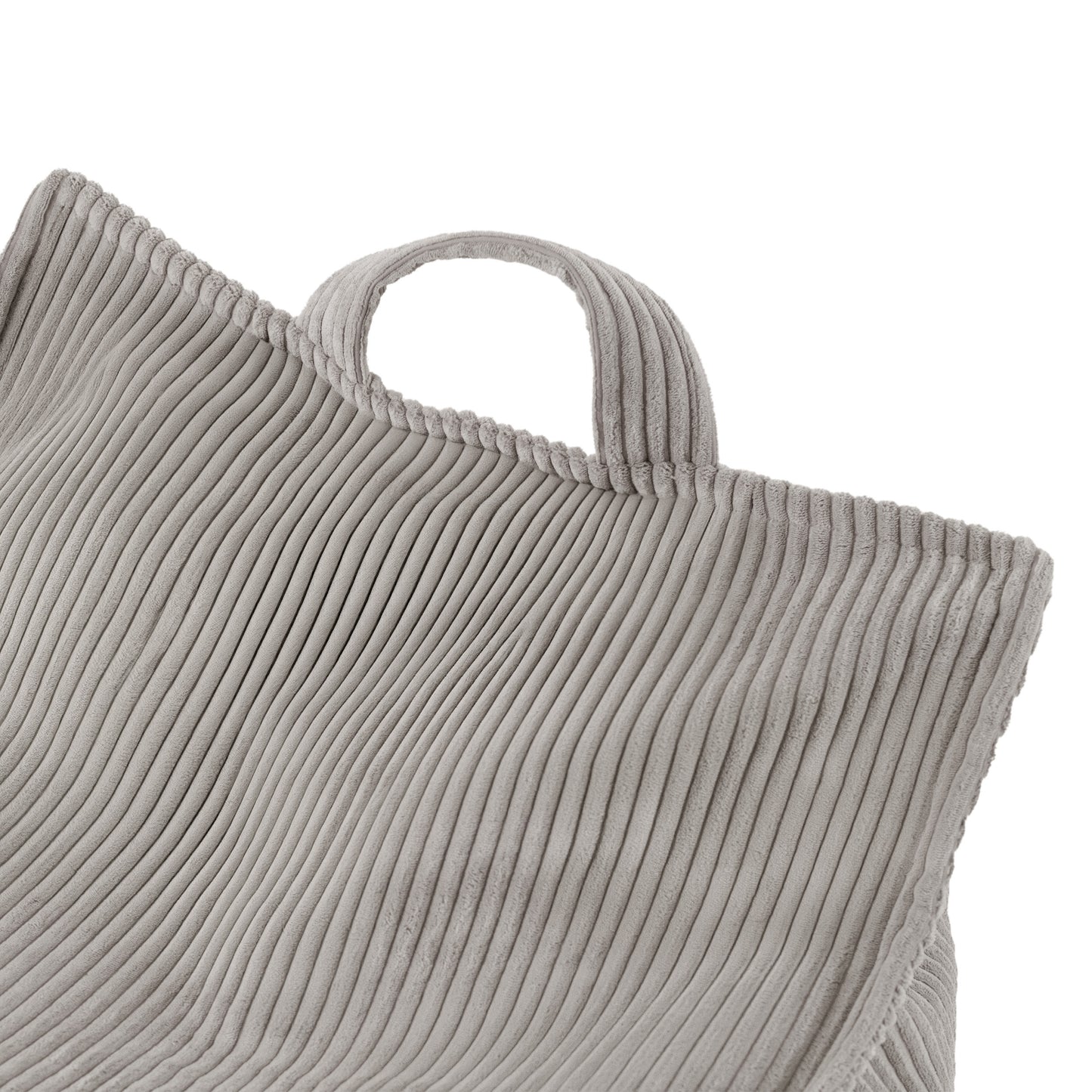 PLUSH NEST Pūkuotas Kvadratinis Vaikų Fotelis, Smėlio Spalvos – vaizdas 5