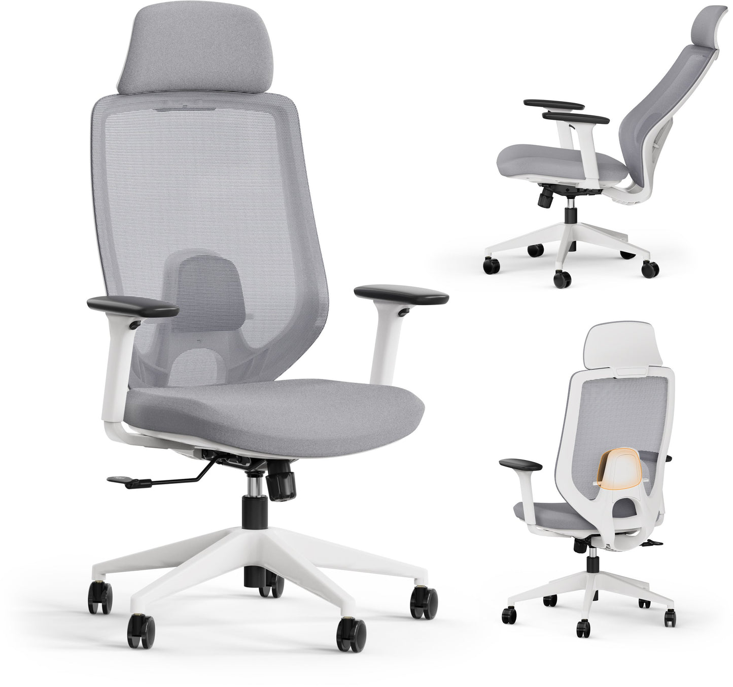 Ergonominė biuro kėdė paaugliui Nakai – nuotrauka 14