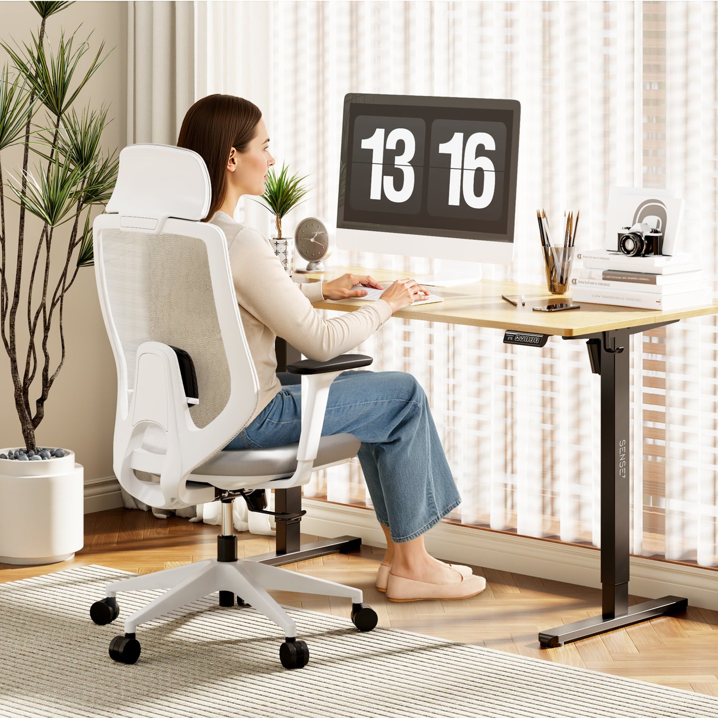 Ergonominė biuro kėdė paaugliui Nakai – nuotrauka 15