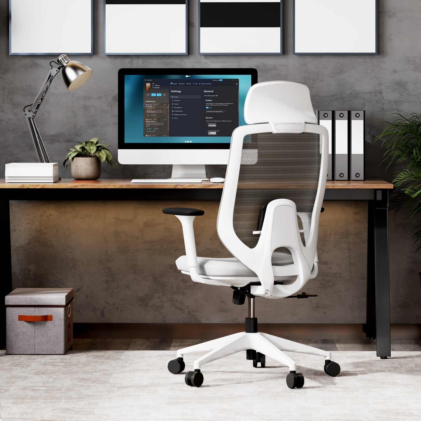 Ergonominė biuro kėdė paaugliui Nakai – nuotrauka 20