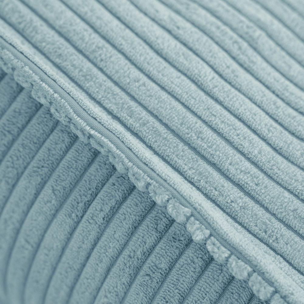 Mėlynas Veliūro Pufas, užtrauktukas – vaizdas 8