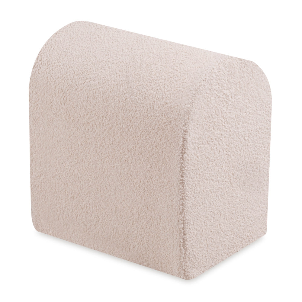 Pliušinis žaidimų pilies rinkinys „PLUSH NEST“ su kamuoliukų baseinu, kreminė „ėriuko“ oda – vaizdas 2