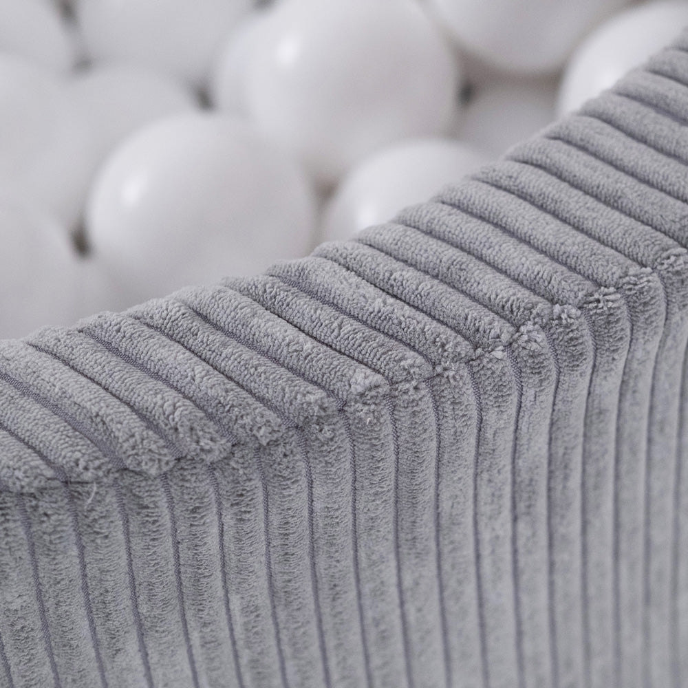 PLUSH NEST Sausas Baseinas Vaikams, Apvalus, Pilkas Velvetas – vaizdas 5