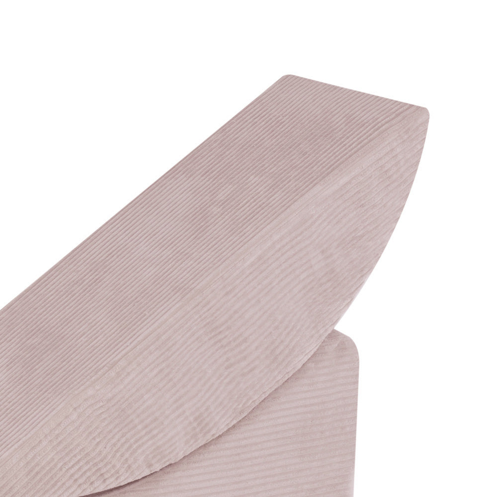 Modulinis pliušinis vaikų gultas „Lizdas“, šviesiai rožinis – vaizdas 9