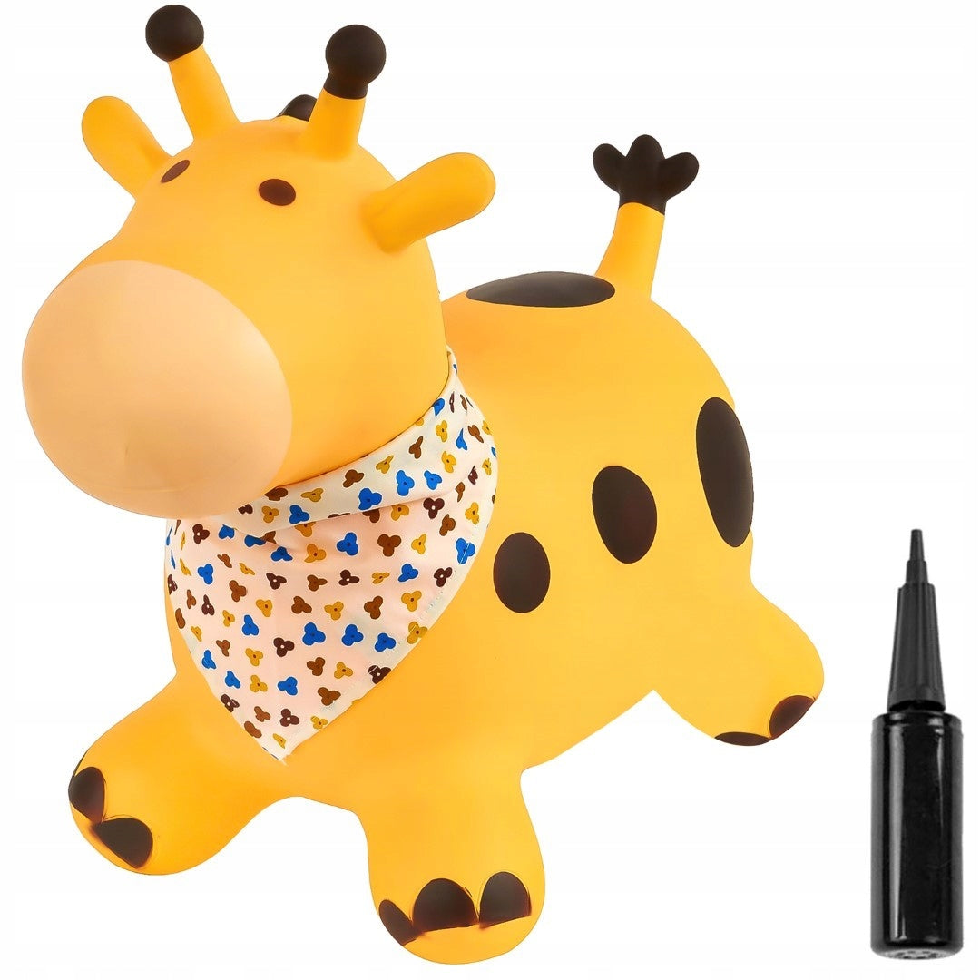 Guminis šokliukas Žirafa, geltonas – vaizdas 2