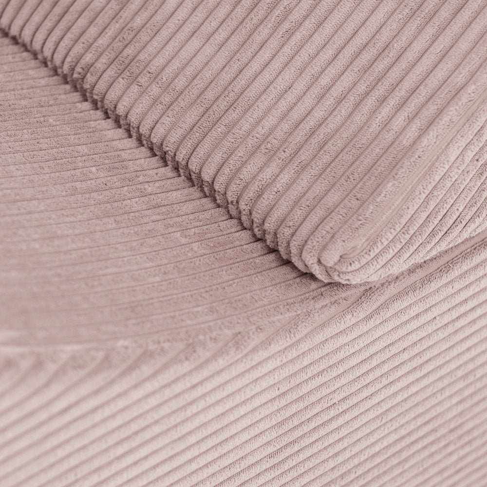 Modulinis pliušinis vaikų gultas „Lizdas“, šviesiai rožinis – vaizdas 3