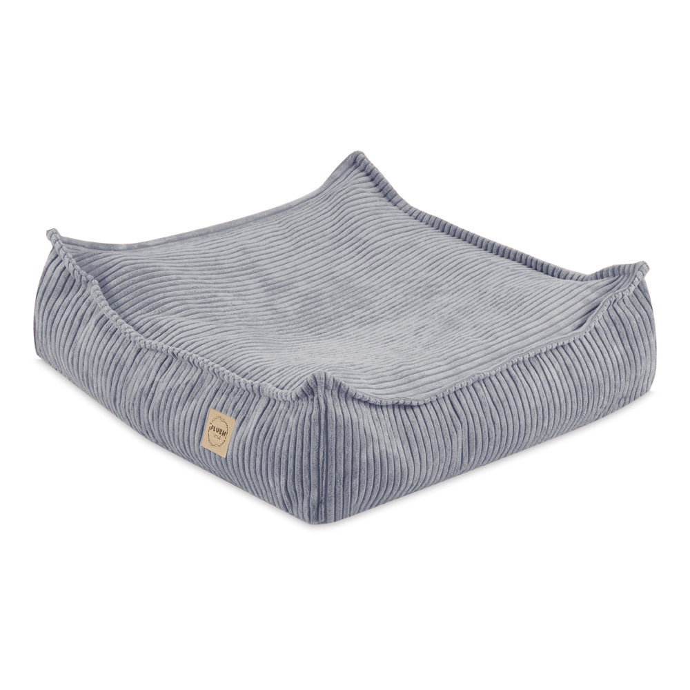 Prabangus Kordurojaus Pufas Plush Nest, Pilkas – pagrindinis vaizdas