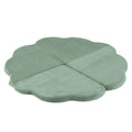 Prabangus PLUSH NEST Pūkuotos Gėlės Kilimėlis, Žalias Kordurojus, 115x115 cm – pagrindinis vaizdas