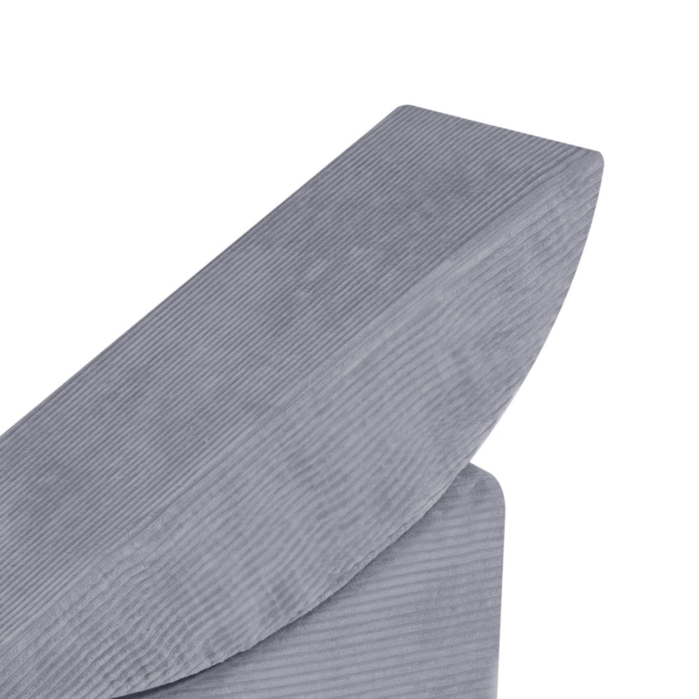 Premium Modulinis Vaikų Gultas „PLUSH NEST“, Pilkas Kordušas (145 cm) – vaizdas 9