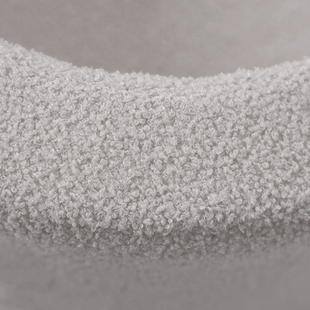 Pliušinis vaikiškas fotelis, Pilko Ėriuko Dizainas, kartu su pliušiniu kamuoliuku – vaizdas 3