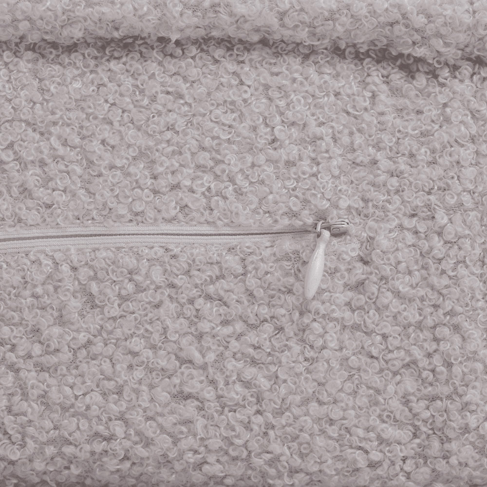 Pliušinis išskleidžiamas vaikų fotelis 'Avinėlis', pilkas – vaizdas 3